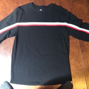 Ninth Hall Taped Black Long Sleeve T-Shirt